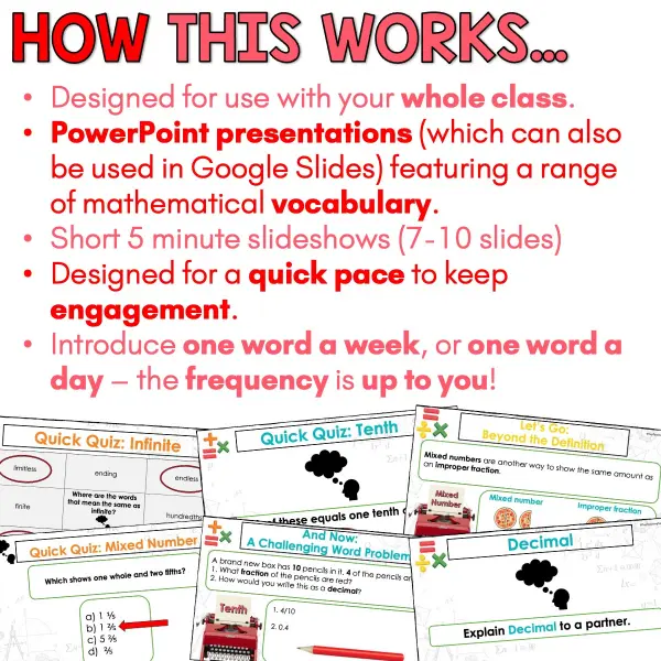 Year 4 Vocabulary Slides - Number and Algebra d Year 4 Vocabulary Slides - Number and Algebra d