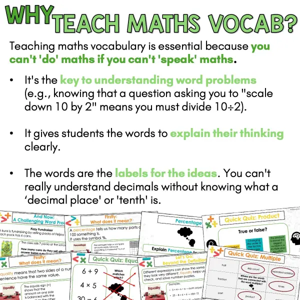 Year 5 Vocabulary Slides - Number and Algebra c Year 5 Vocabulary Slides - Number and Algebra c
