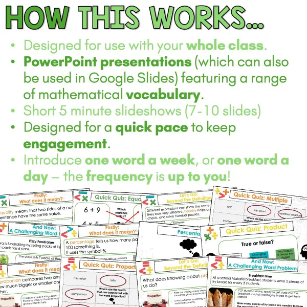 Year 5 Vocabulary Slides - Number and Algebra d Year 5 Vocabulary Slides - Number and Algebra d
