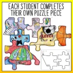 Back to school collaborative puzzle light bulb b
