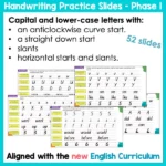 Handwriting Practice Slides NZ Basic Script Phase One b