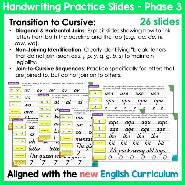 Handwriting Practice Slides NZ Basic Script Phase Three c Handwriting Practice Slides NZ Basic Script Phase Three c