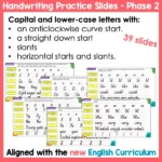 Handwriting Practice Slides NZ Basic Script Phase Two b