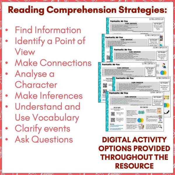 Fantastic Mr Fox novel study c Fantastic Mr Fox novel study c
