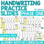 Handwriting Practice Slides NZ Basic Script Phase One