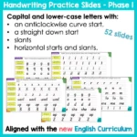 Handwriting Practice Slides NZ Basic Script Phase One b