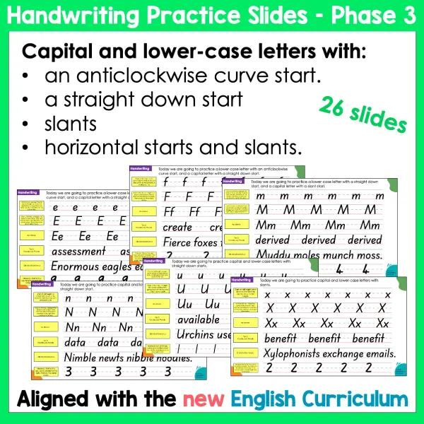 Handwriting Practice Slides NZ Basic Script Phase Three b Handwriting Practice Slides NZ Basic Script Phase Three b