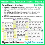 Handwriting Practice Slides NZ Basic Script Phase Three c