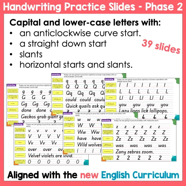 Handwriting Practice Slides NZ Basic Script Phase Two b Handwriting Practice Slides NZ Basic Script Phase Two b