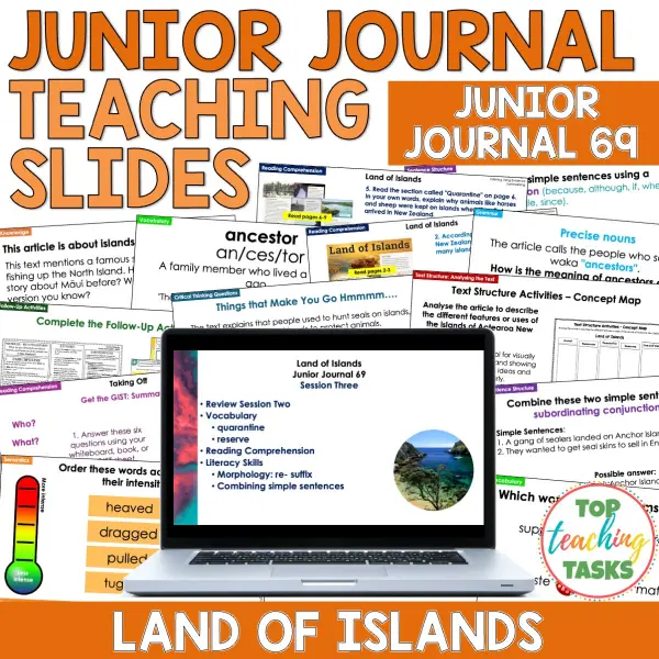 Land of Islands Junior Journal 69 Whole Class