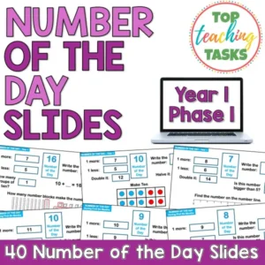 Number of the Day Slides – Year 1 Math Warm-Ups (Phase 1)