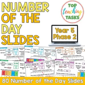 Number of the Day Slides – Year 5 Math Warm-Ups (Phase 2)