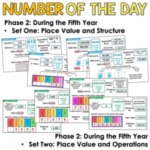 Number of the day phase 2 year 5 a