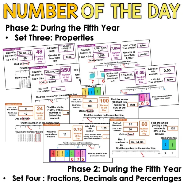 Number of the day phase 2 year 5 b Number of the day phase 2 year 5 b