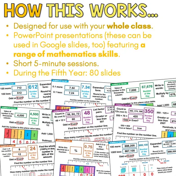 Number of the day phase 2 year 5 d Number of the day phase 2 year 5 d