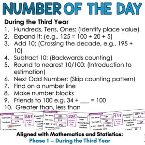 Preview Number of the day phase 1 year 3 a
