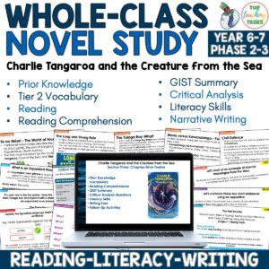 Charlie Tangaroa and the Creature from the Sea Whole-Class Novel Study Year 6-7