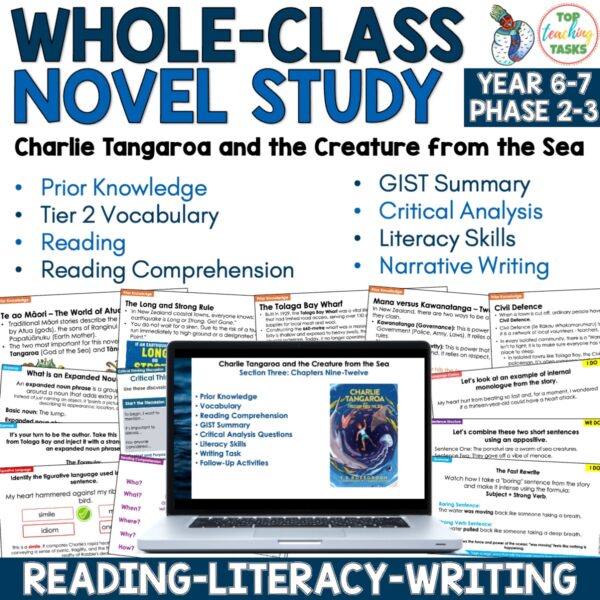 Charlie Tangaroa Whole Class Novel Study