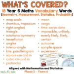 Maths vocabulary year 6 measurement, geometry, statistics, probability a