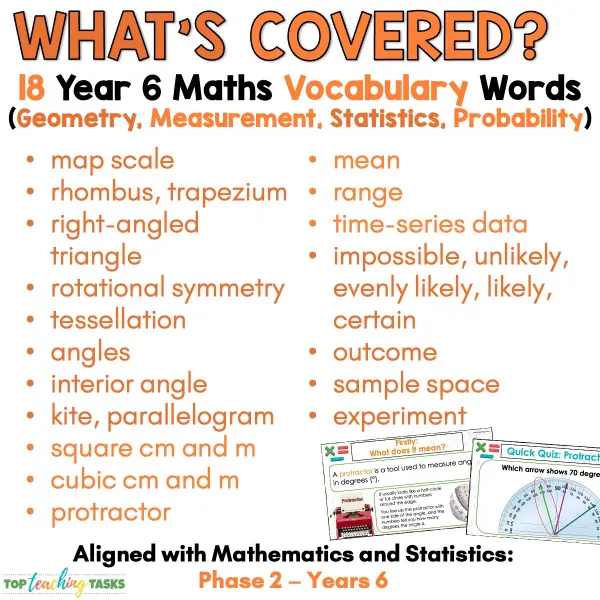 Maths vocabulary year 6 measurement, geometry, statistics, probability a Maths vocabulary year 6 measurement, geometry, statistics, probability a