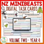 Mini beasts Year 4 Task Cards Digital Volume 2
