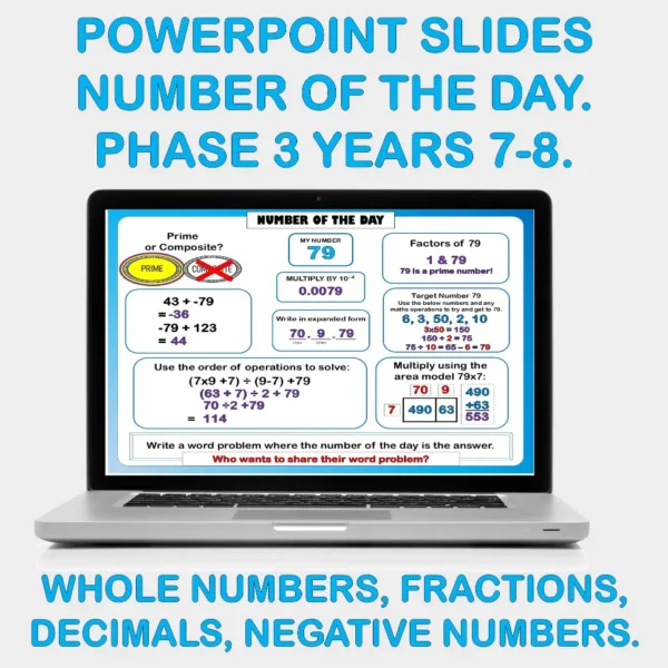 Number of the day Phase 3 Yrs7-8 A Number of the day Phase 3 Yrs7-8 A