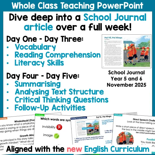 Pai Tū, Pai Hinga School Journal Year 5-6 November 2025 Whole Class a Pai Tū, Pai Hinga School Journal Year 5-6 November 2025 Whole Class a