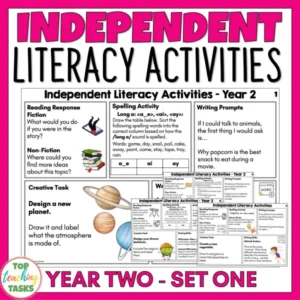 Independent Literacy Activities: Year 2 (Set One) - Spelling and Writing Skills