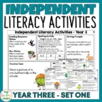 Independent Literacy Skills Activities Year 3