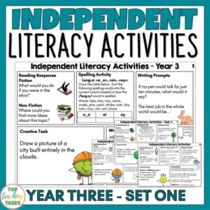 Independent Literacy Activities: Year 3 (Set One) - Spelling and Writing Skills