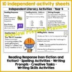 Independent Literacy Skills Activities Year 4 a