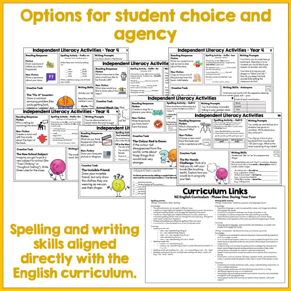 Independent Literacy Skills Activities Year 4 b Independent Literacy Skills Activities Year 4 b