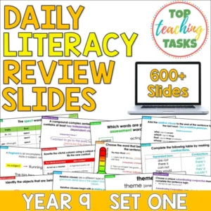 Daily Literacy Review For Year 9 Set One - Daily English Skills Practice