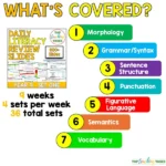 Year 9 Set One Daily Literacy Skills Planner a