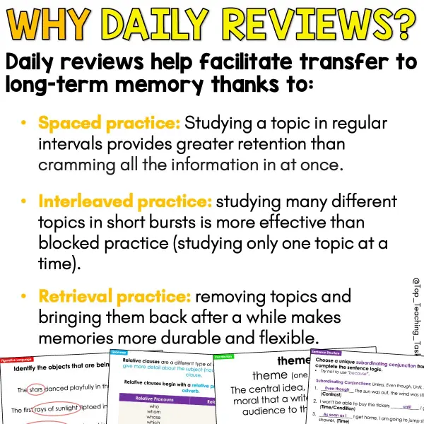 Year 9 Set One Daily Literacy Skills Planner b Year 9 Set One Daily Literacy Skills Planner b