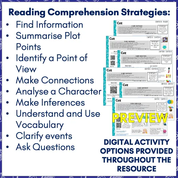Cuz Novel Study c Cuz Novel Study c