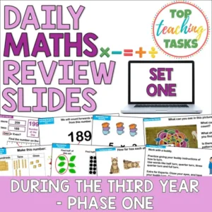 Daily Maths Review For Phase One: During The Third Year