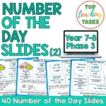 Number of the day phase 3 year 7-8 set 2