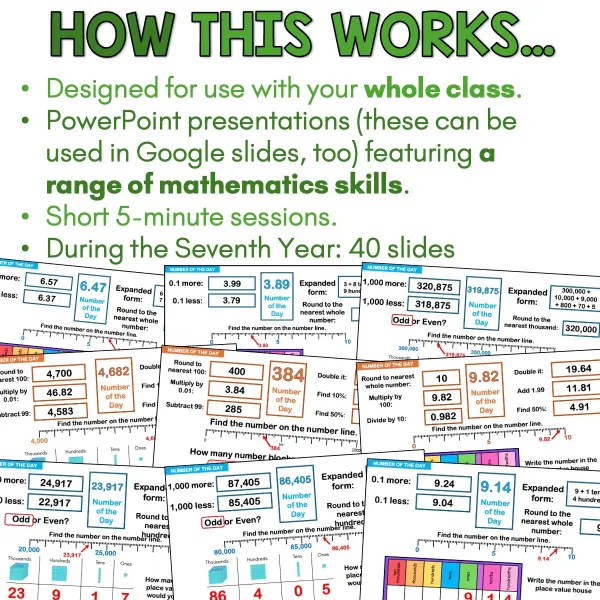 Number of the day phase 3 year 7 volume two c Number of the day phase 3 year 7 volume two c