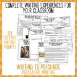 Persuasive Writing Experiences Phase 2 and 3 a