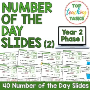 Number of the Day Slides – Year 2 Math Warm-Ups (Phase 1) Set Two