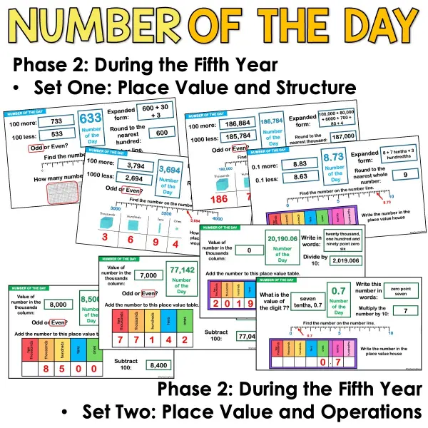 Preview Number of the day phase 2 year 5 set 2 a Preview Number of the day phase 2 year 5 set 2 a