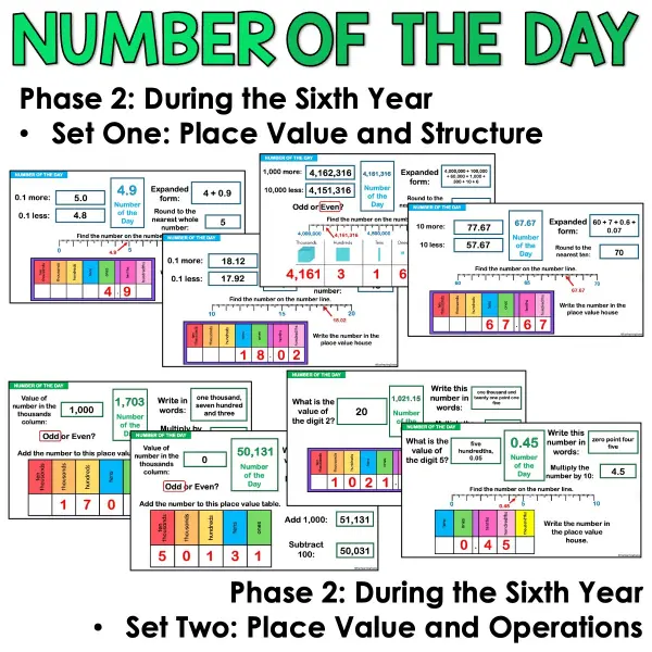 Preview Number of the day phase 2 year 6 set 2 a Preview Number of the day phase 2 year 6 set 2 a