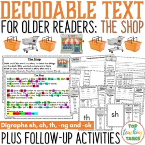 Decodable Text for Older Readers: The Shop