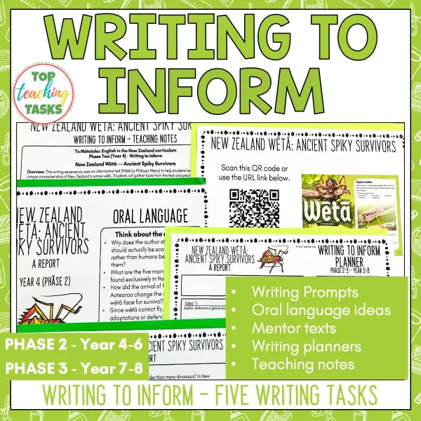 Writing to Inform Writing Experiences Phase 2 and 3 Writing to Inform Writing Experiences Phase 2 and 3