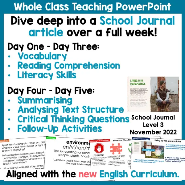 Living by the Maramataka Whole Class Teaching Activities a Living by the Maramataka Whole Class Teaching Activities a