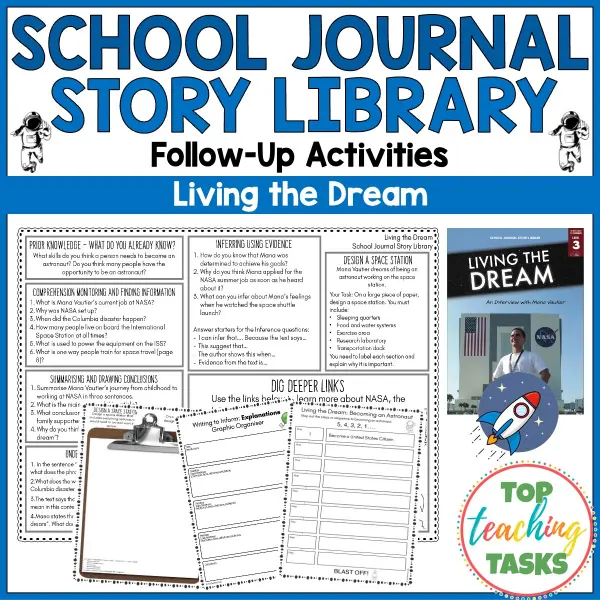 Living the Dream Story.- Story Library Activities