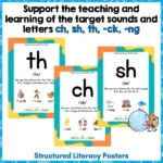 Structured Literacy activities consonant digraphs a