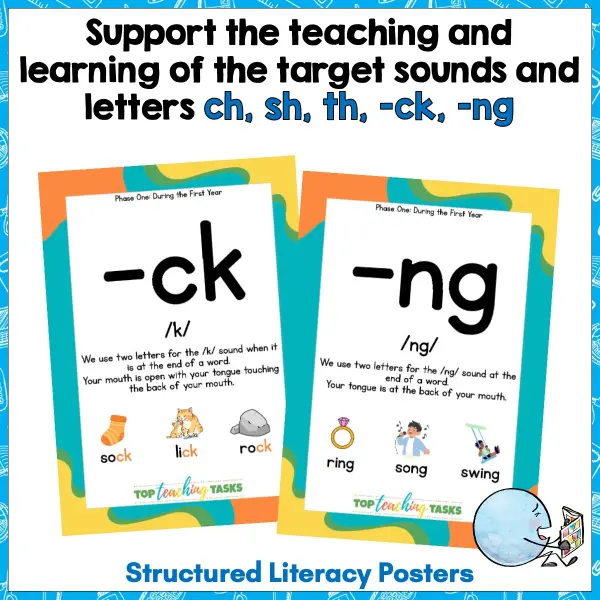 Structured Literacy activities consonant digraphs b Structured Literacy activities consonant digraphs b
