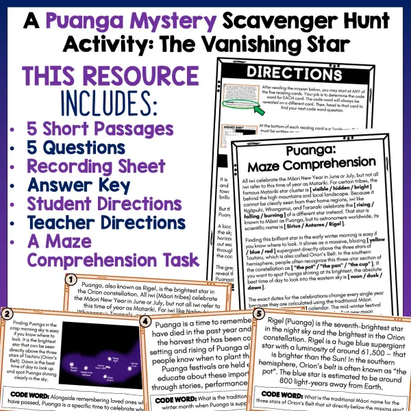 The Puanga Mini Mystery a The Puanga Mini Mystery a